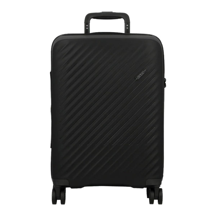Voorkant van de Jump levante handbagage koffer zwart #kleur_zwart
