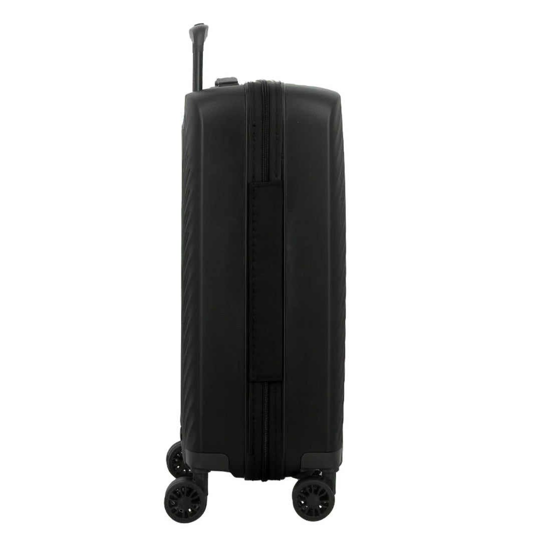 Zijkant van de Jump levante handbagage koffer zwart #kleur_zwart