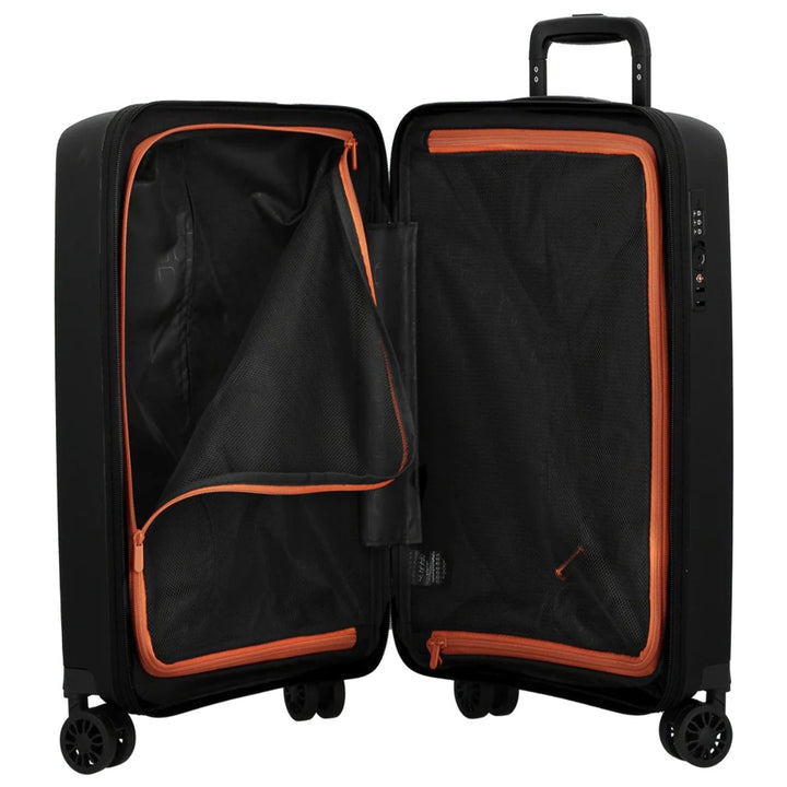 Binnenkant van de Jump levante handbagage koffer zwart #kleur_zwart