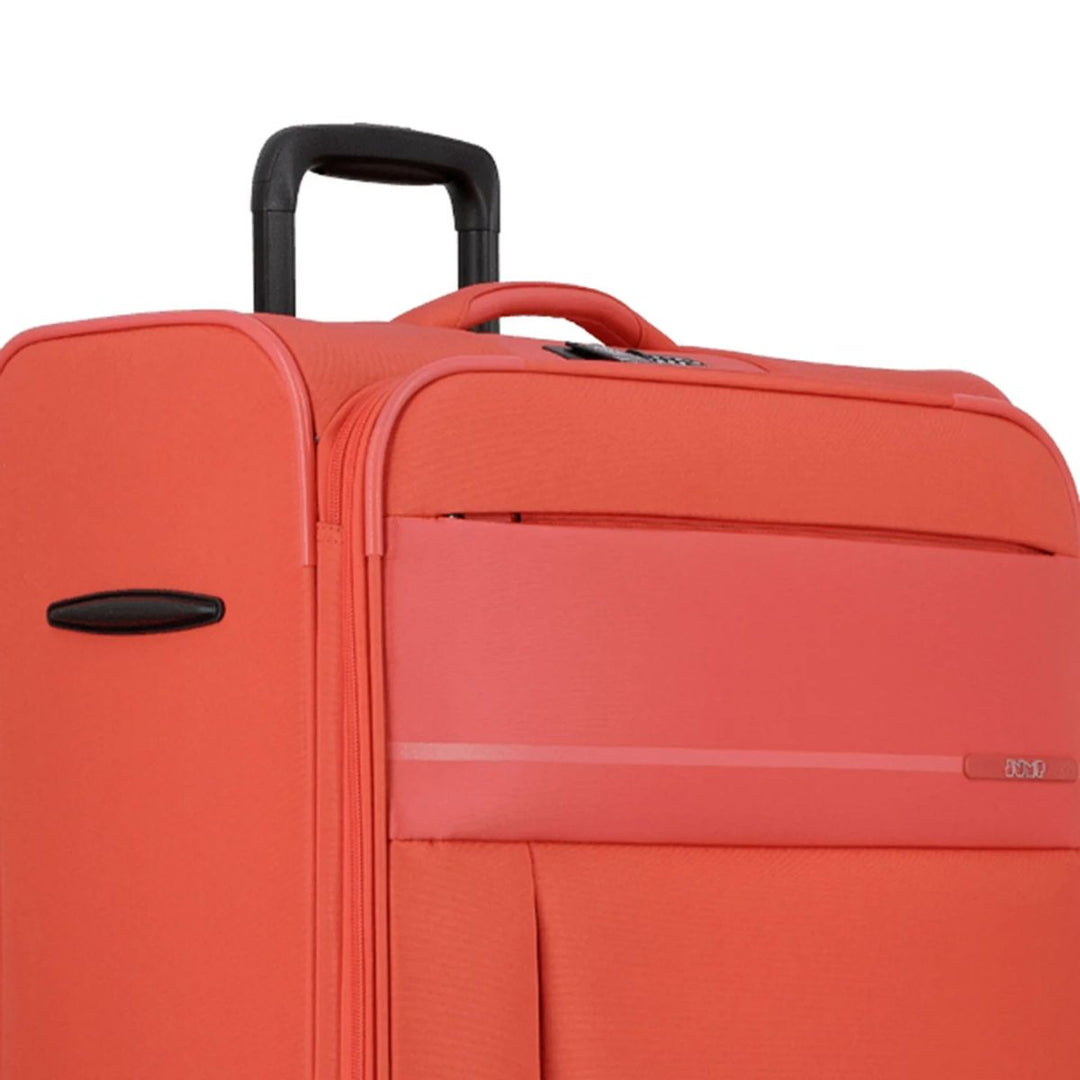 Details van de Jump Monthelys Ruime bagage koffer 67 koraal #kleur_koraal