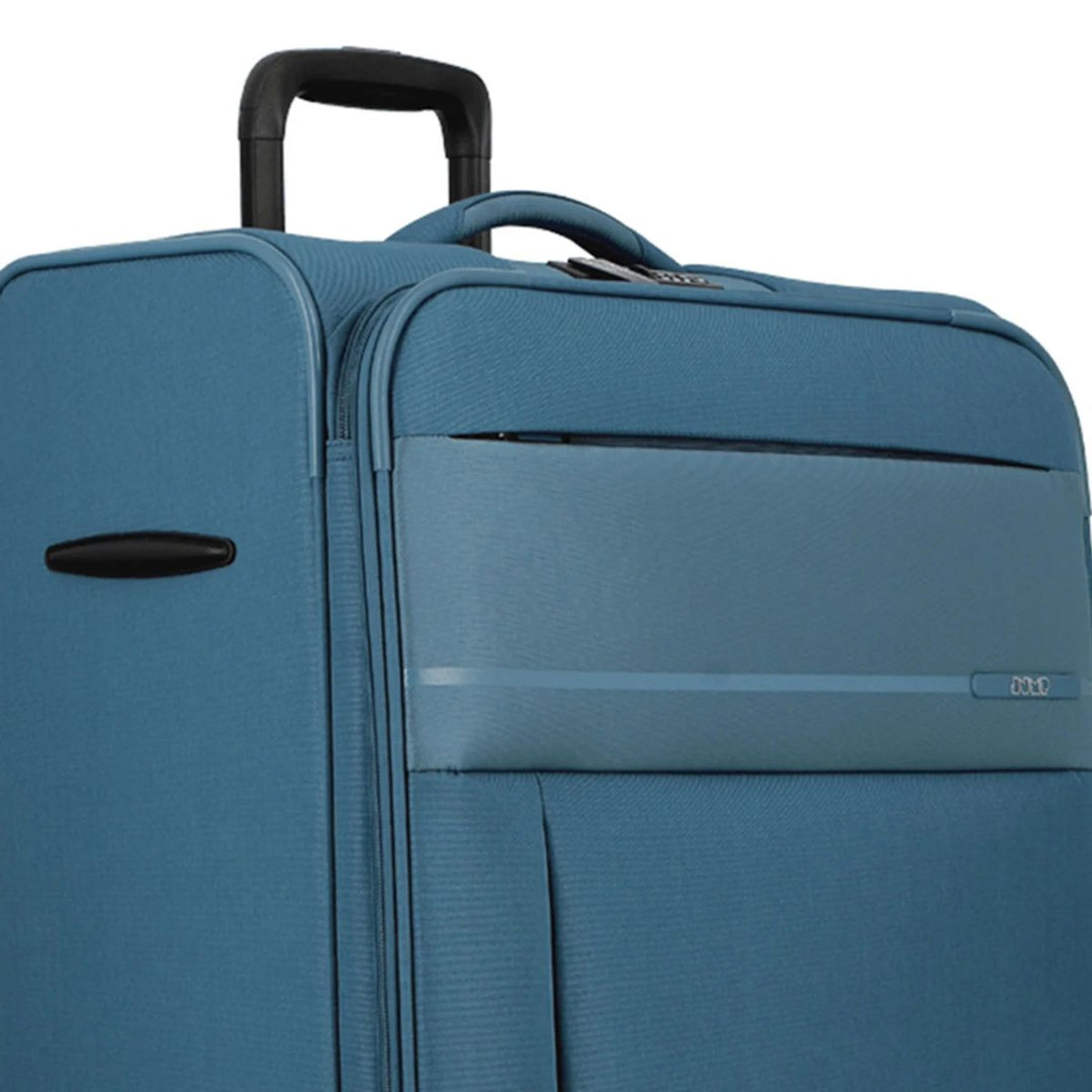 Details van de Jump Monthelys Ruime bagage koffer 67 petrol #kleur_petrol