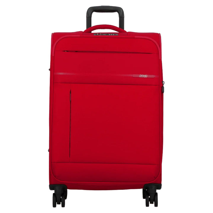 Voorkant van de Jump Monthelys 67 middelmaat koffer rood #kleur_rood