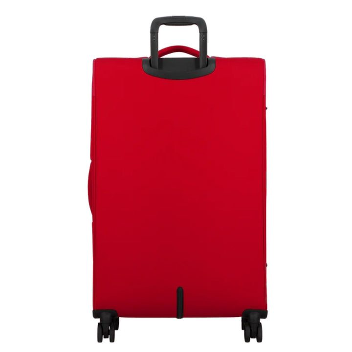 Achterkant van de jump Monthelys78 grote koffer rood #kleur_rood