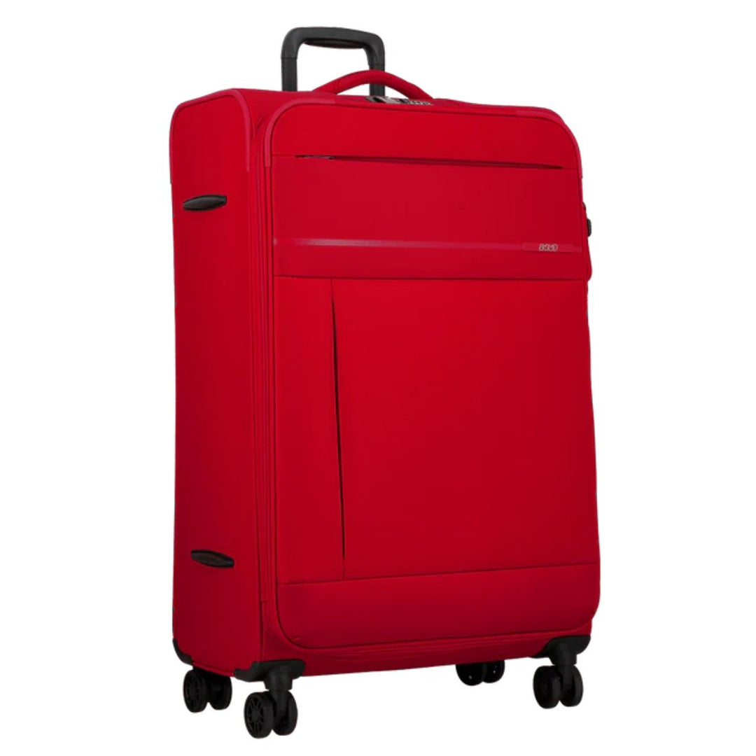 Voorzijde van de jump Monthelys78 grote koffer rood #kleur_rood