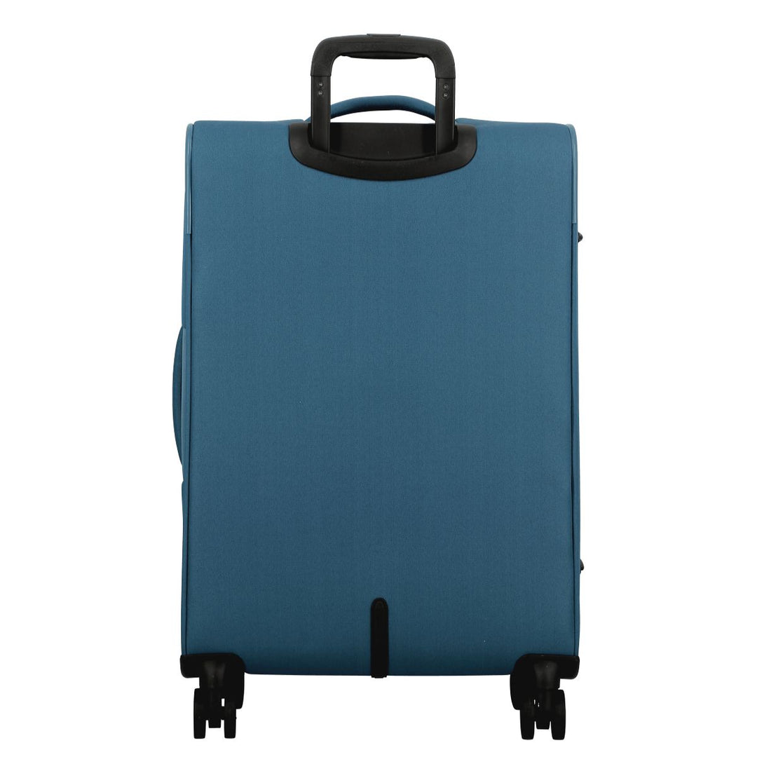 Achterkant van de Jump Monthelys Ruime bagage koffer 67 petrol #kleur_petrol