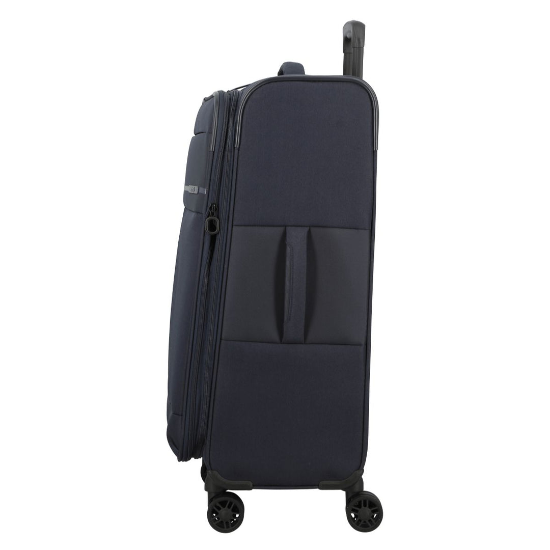 Zijkant van de Jump Monthelys Ruime bagage koffer 67 navy #kleur_navy
