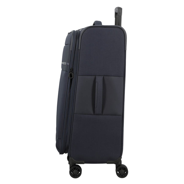 Zijkant van de Jump Monthelys Ruime bagage koffer 67 navy #kleur_navy