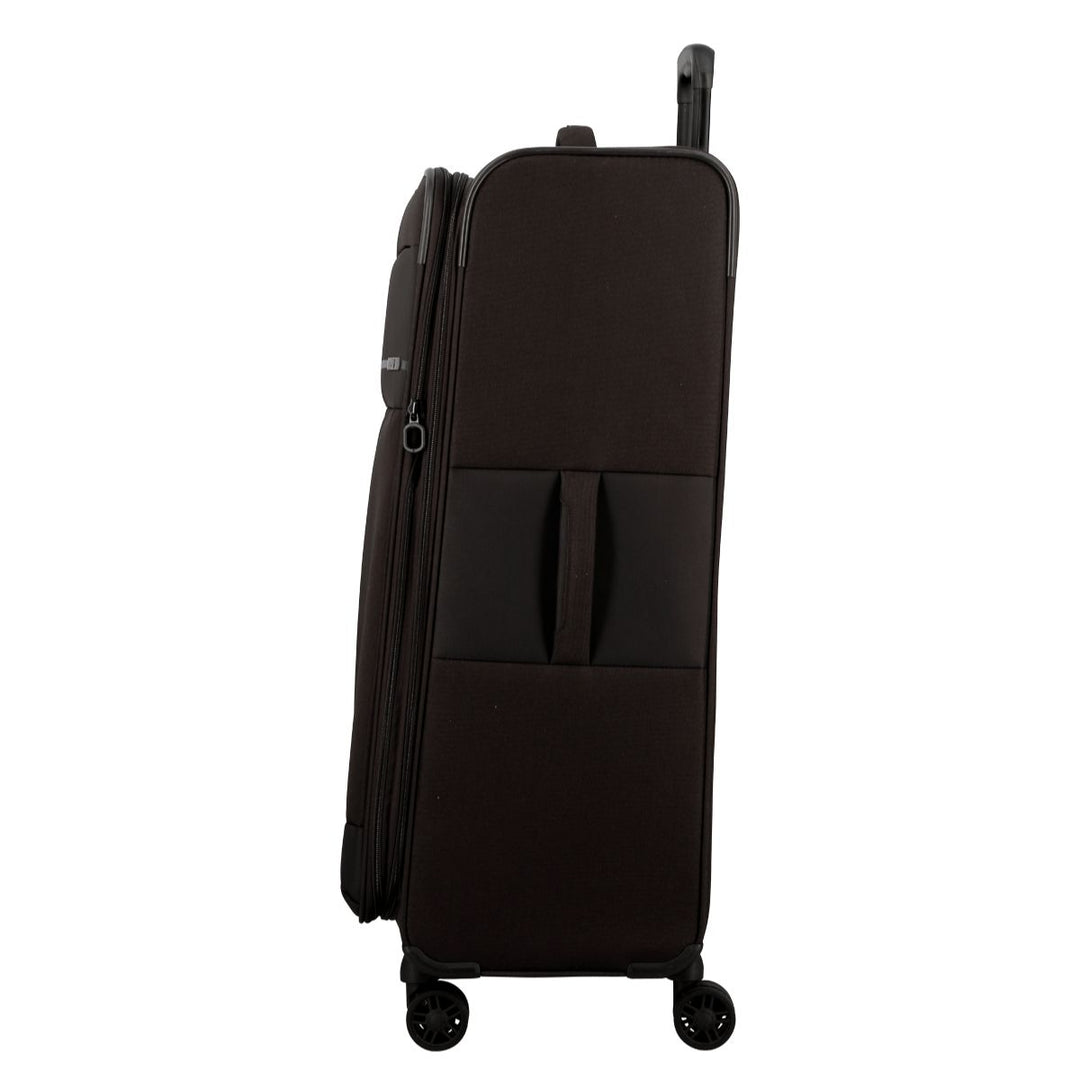 Zijkant van de Jump Monthelys Ruime bagage koffer 78 zwart #kleur_zwart