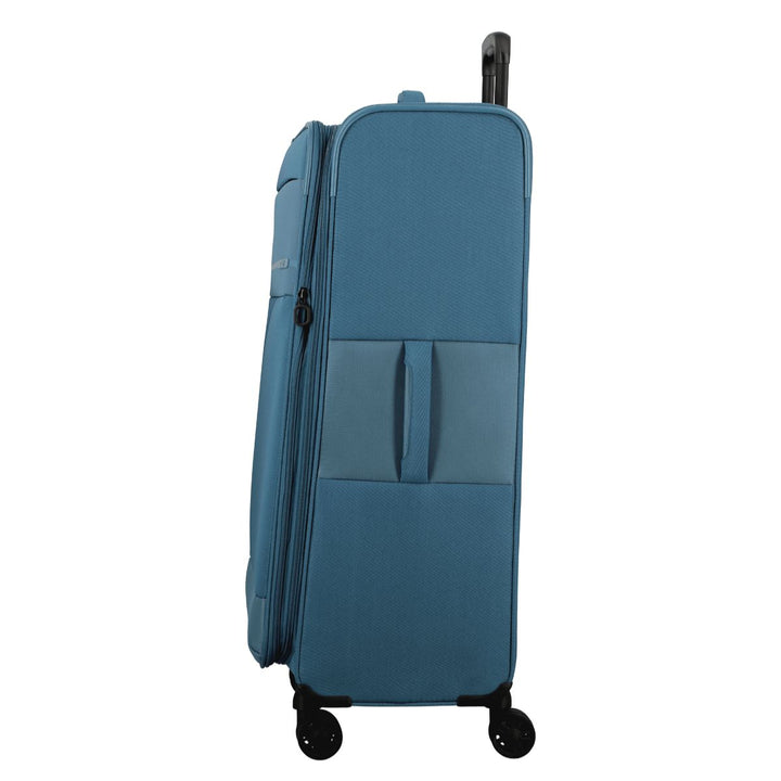 Zijkant van de Jump Monthelys Ruime bagage koffer 78 petrol #kleur_petrol