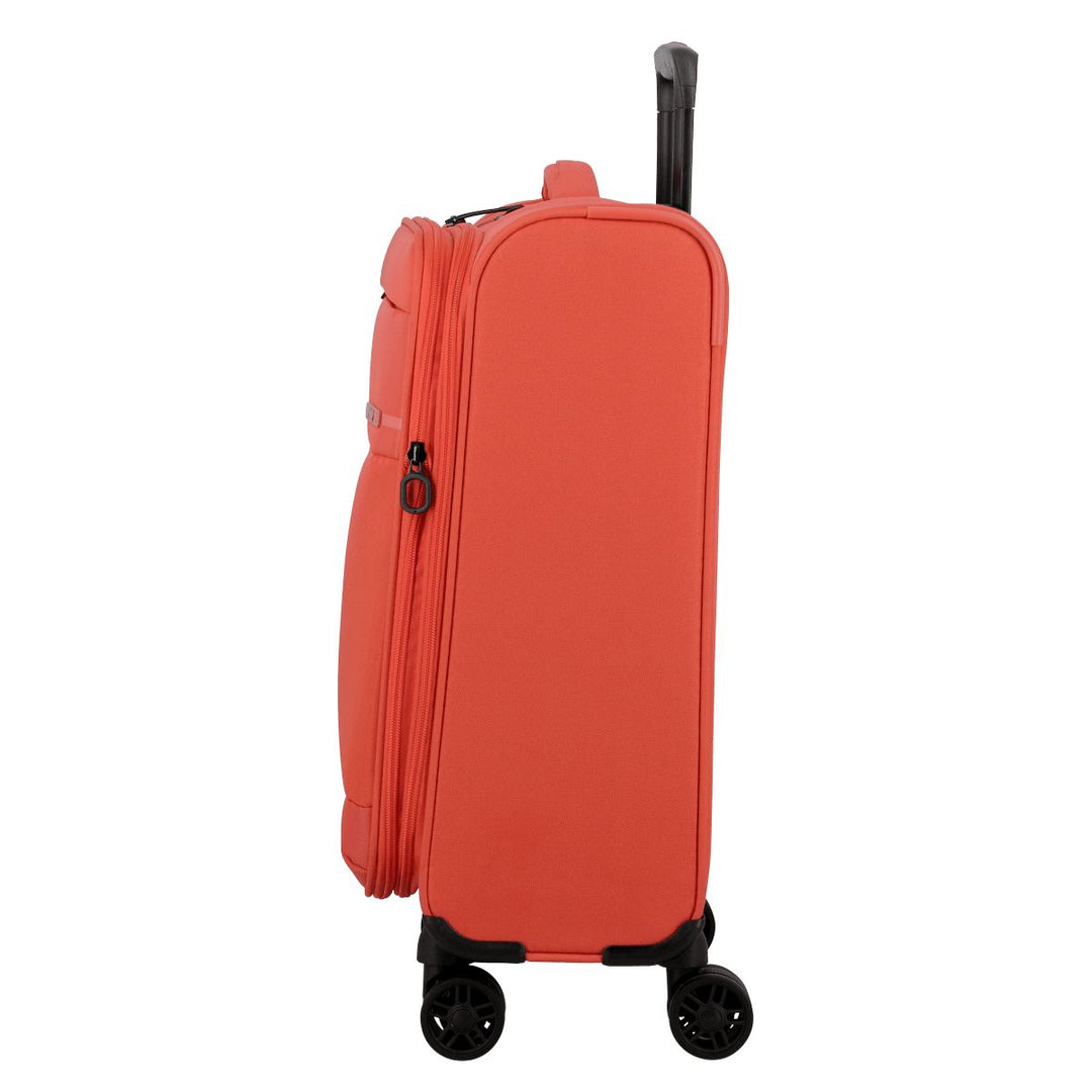 Zijkant van de Jump Monthelys S200 handbagage koffer koraal #kleur_koraal