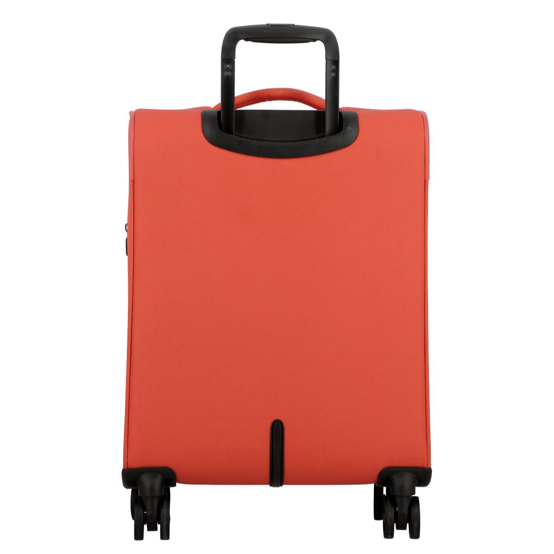 Achterkant van de Jump Monthelys S200 handbagage koffer koraal #kleur_koraal