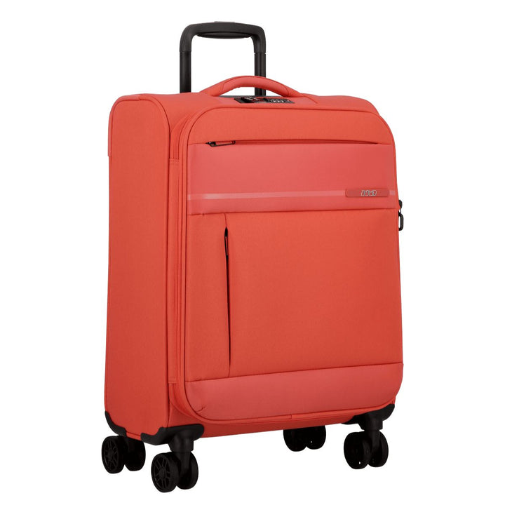 Voorzijde van de Jump Monthelys S200 handbagage koffer koraal #kleur_koraal