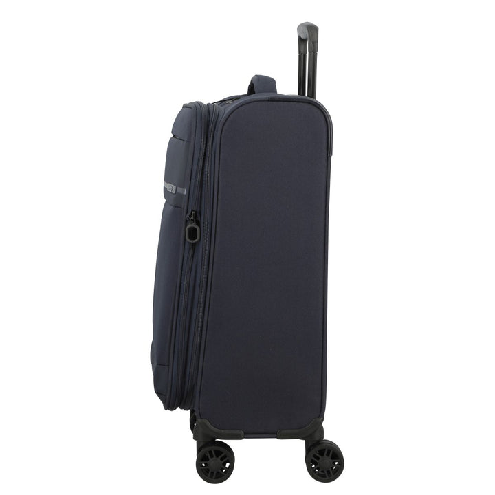 Zijkant van de Jump Monthelys S200 handbagage koffer navy #kleur_navy