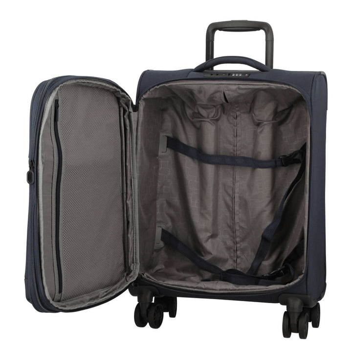 Binnenkant van de Jump Monthelys S200 handbagage koffer navy #kleur_navy