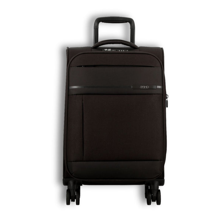Voorkant van de Jump Monthelys S200 handbagage koffer zwart #kleur_zwart