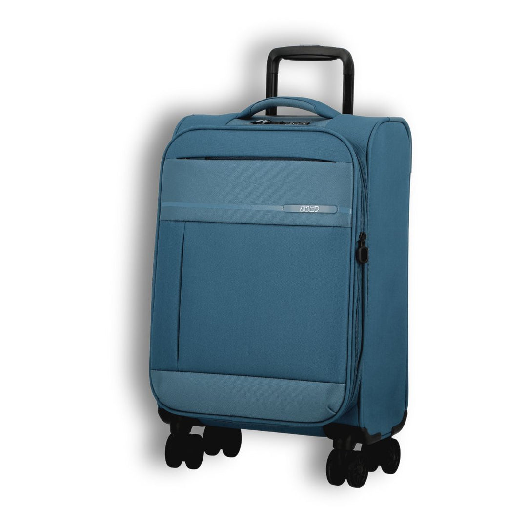 Voorkant van de Jump Monthelys S200 handbagage koffer petrol #kleur_petrol