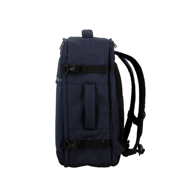 Zijkant van de Jump paris Monthelys underseater m rugzak in het navy #kleur_navy