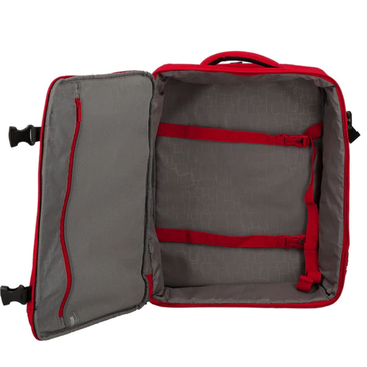 Binnenkant van de Jump paris Monthelys underseater m rugzak in het rood #kleur_rood