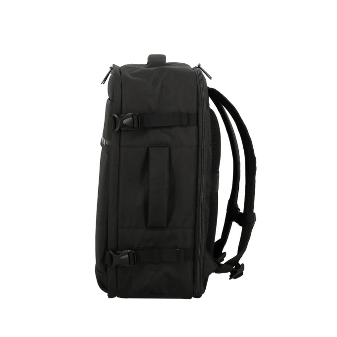Zijkant van de Jump paris Monthelys underseater m rugzak in het zwart #kleur_zwart