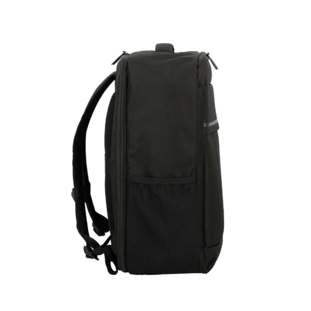Zijkant van de Jump paris Monthelys underseater m rugzak in het zwart #kleur_zwart