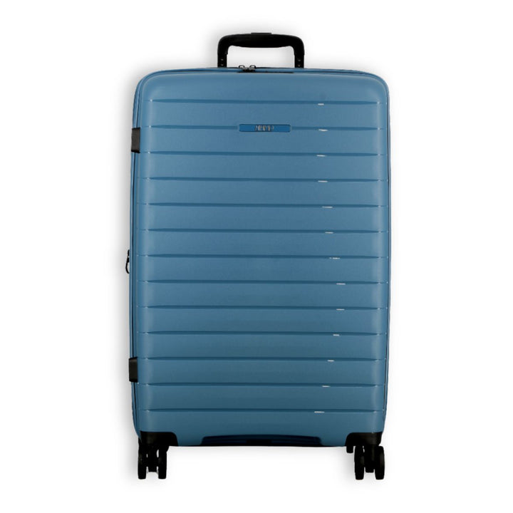 Voorkant van de Jump Striper 77 expandable koffer blauw #kleur_blauw