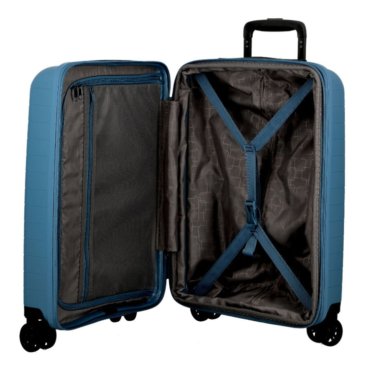 Binnenkant van de Jump Striper 77 expandable koffer blauw #kleur_blauw
