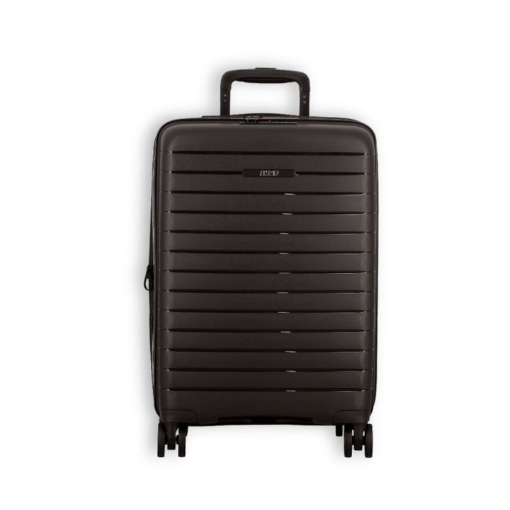 Voorkant de Jump Paris Striper handbagage koffer zwart #kleur_zwart