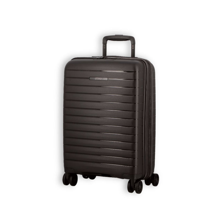 Voorzijde van de Jump Paris Striper handbagage koffer zwart #kleur_zwart