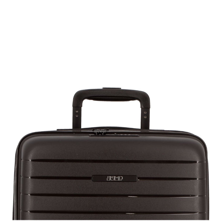 Bovenkant van de Jump Paris Striper handbagage koffer zwart #kleur_zwart
