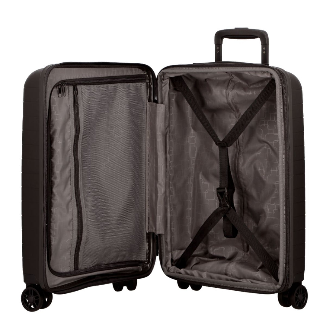 Binnenkant van de Jump Paris Striper handbagage koffer zwart #kleur_zwart