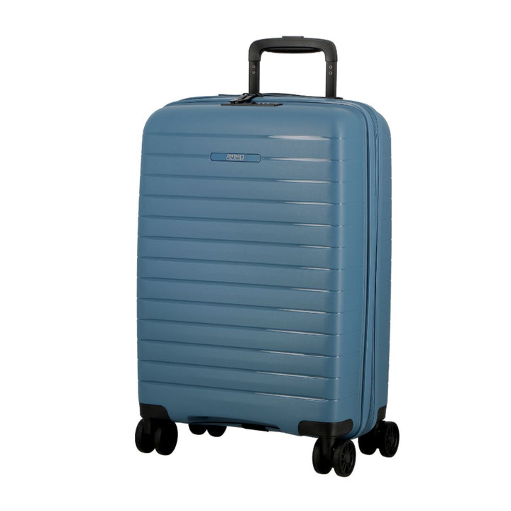 Voorzijde van de Jump Paris Striper handbagage koffer Blauw #kleur_blauw