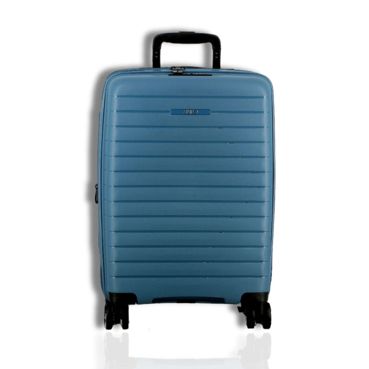 Voorkant van de Jump Paris Striper handbagage koffer Blauw #kleur_blauw