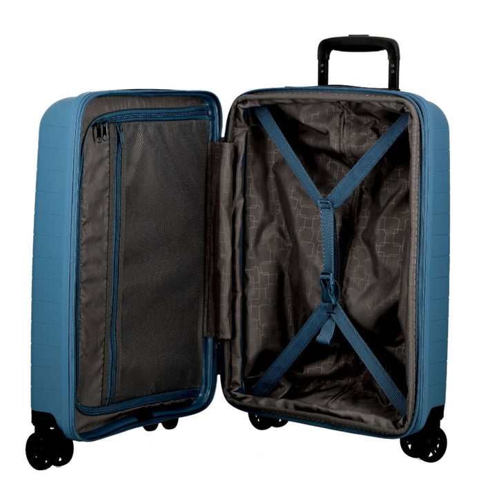Binnenkant van de Jump Paris Striper handbagage koffer Blauw #kleur_blauw