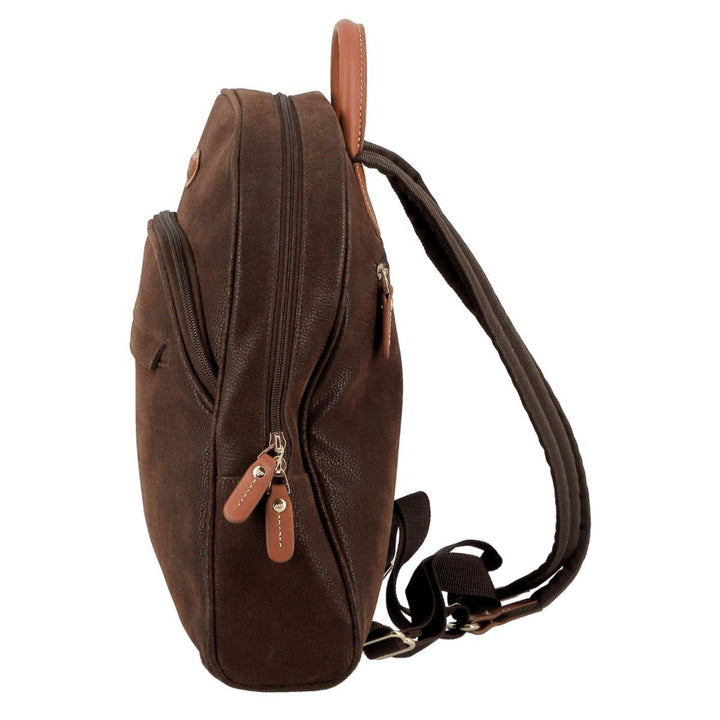 Zijkant Jump 4432 dagelijkse rugzak choco #kleur_choco