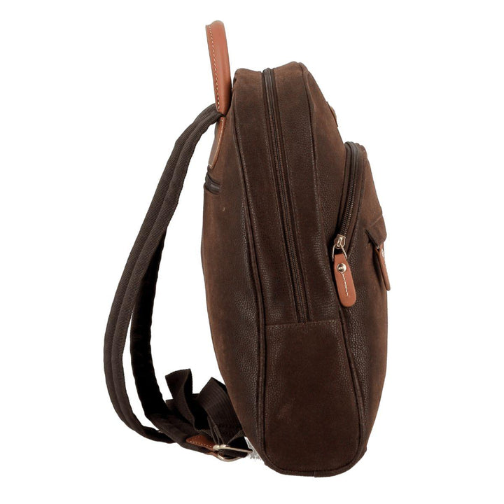 Zijkant Jump 4432 dagelijkse rugzak choco #kleur_choco