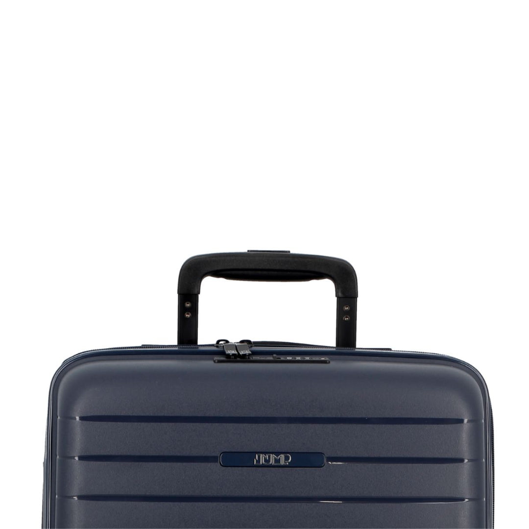 Details van het materiaal van de Jump stripper handbagage navy #kleur_navy