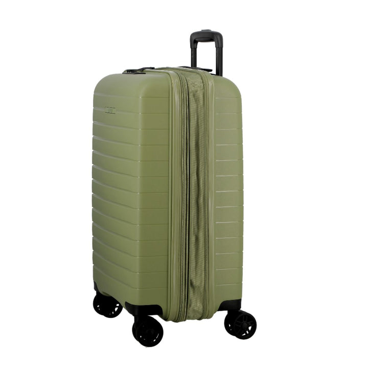 Zijkant met expandable van de Jump stripper handbagage lichtgroen #kleur_lichtgroen
