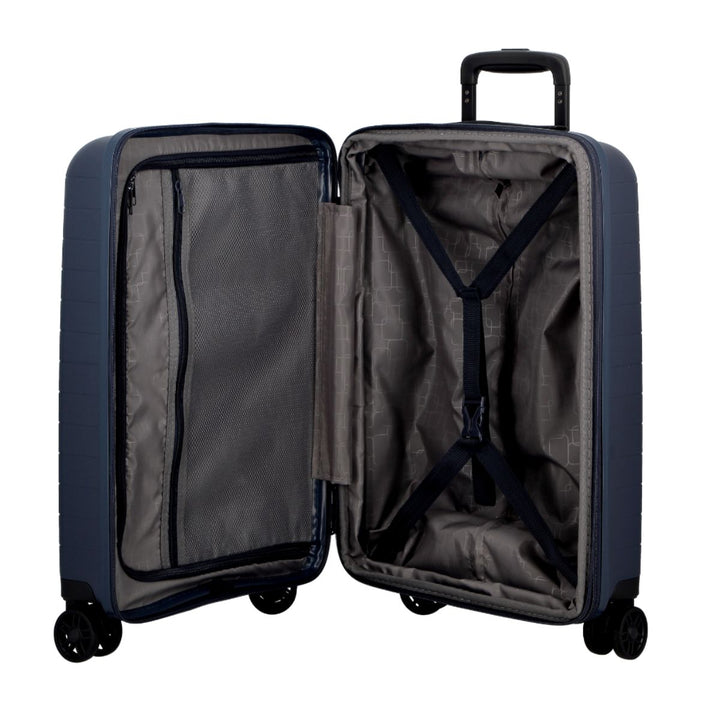 Binnenkant van de Jump Stripper Mid koffer navy #kleur_navy