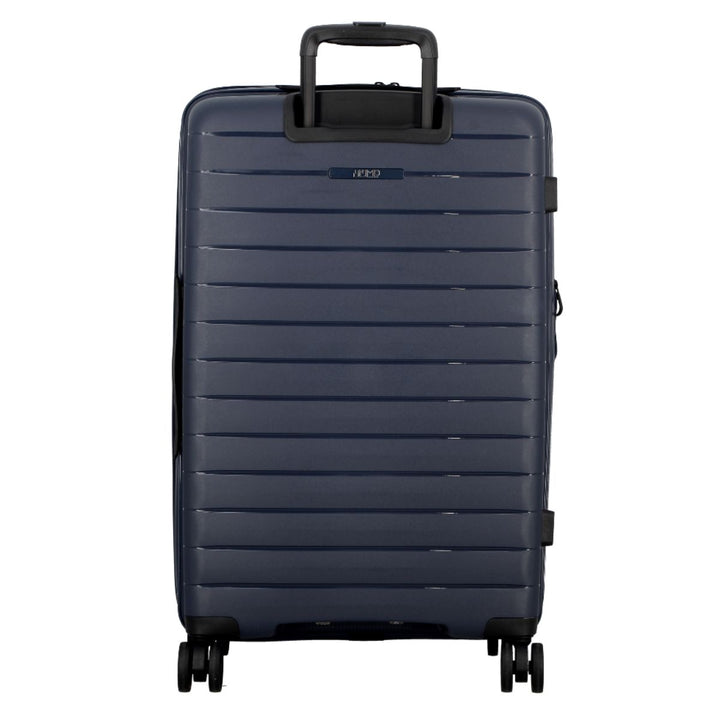 Achterkant van de Jump Stripper Mid koffer navy #kleur_navy