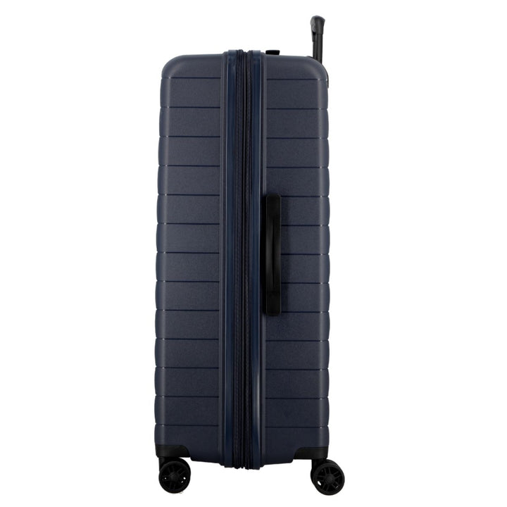 Zijkant van de Jump Stripper Mid koffer navy #kleur_navy