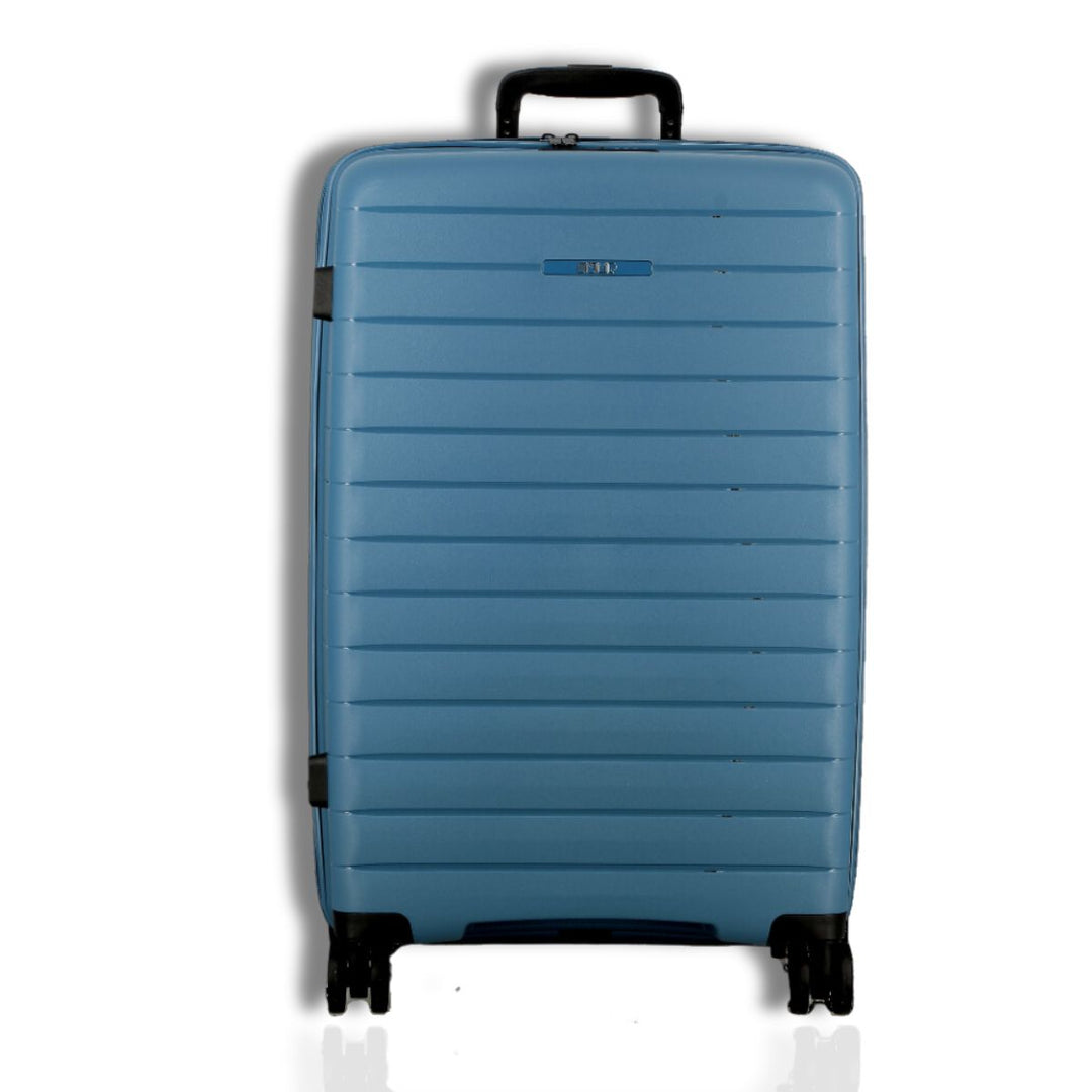 Voorkant van de Jump Paris Striper Mid koffer Blauw #kleur_blauw