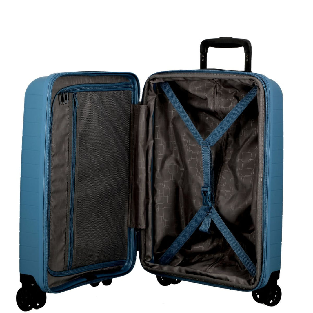 Binnenkant van de Jump Paris Striper Mid koffer Blauw #kleur_blauw