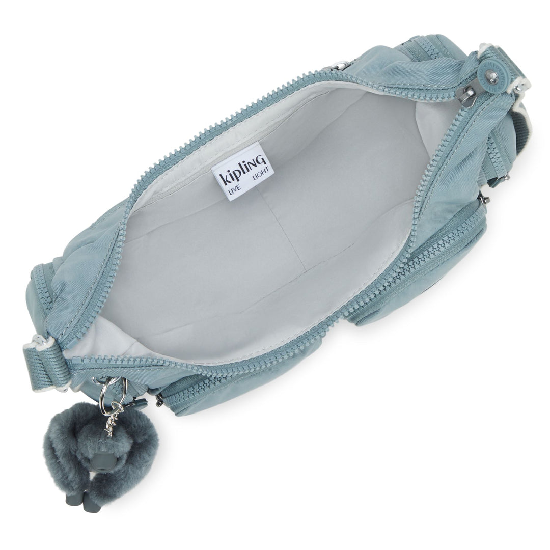 Binnenkant van de Kipling Rikka - s- relaxed-grey  #kleur_relaxed-grey