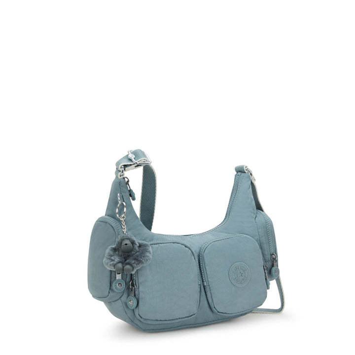 Voorzijde van de Kipling Rikka - s- relaxed-grey  #kleur_relaxed-grey