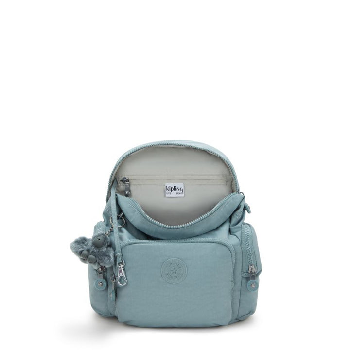 Binnenkant van de Kipling city zip mini relaxed-grey #kleur_relaxed-grey