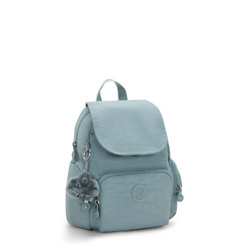 Voorzijde van de Kipling city zip mini relaxed-grey #kleur_relaxed-grey