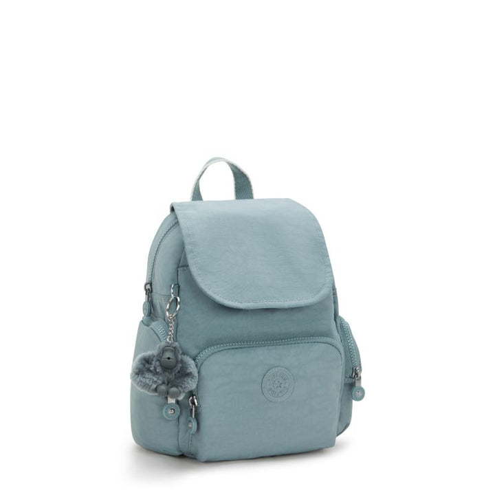 Voorzijde van de Kipling city zip mini relaxed-grey #kleur_relaxed-grey