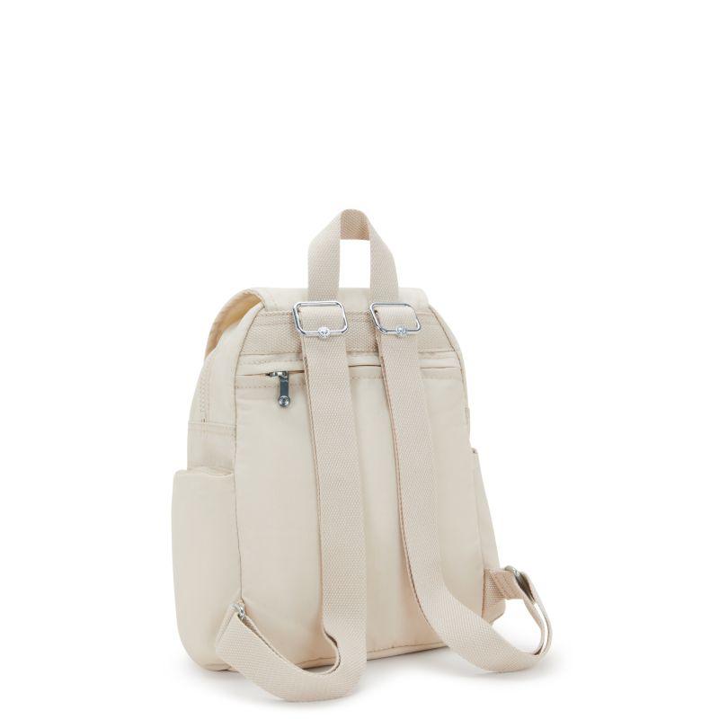 Achterkant van de Kipling city zip mini Hideaway-beige #kleur_hideaway-beige