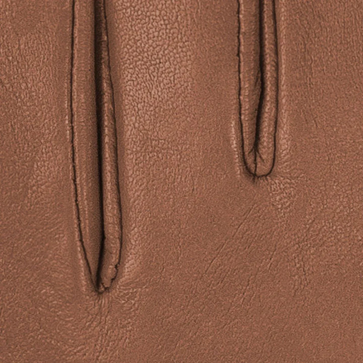 Details van het leer van de Kessler handschoenen Chelsea bruin #kleur_bruin