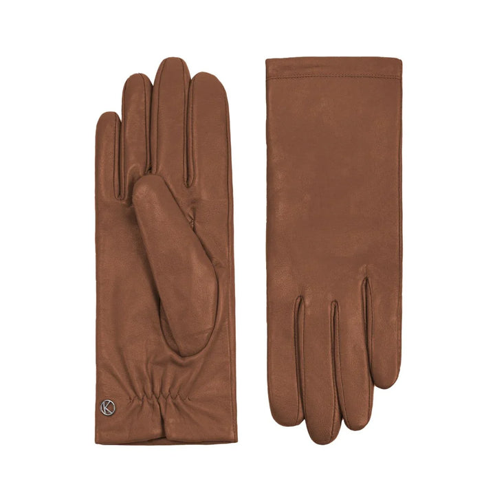 Voorkant en achterkant van de Kessler handschoenen Chelsea bruin #kleur_bruin